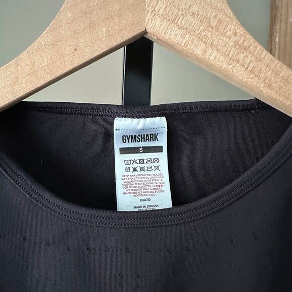 Gymshark Sweat Seamless Midi Tank Black Small - Picture 3 of 4